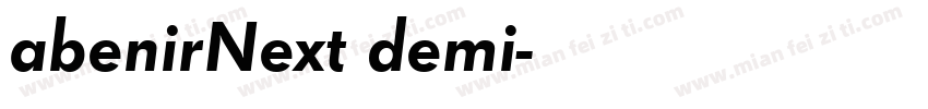 abenirNext demi字体转换